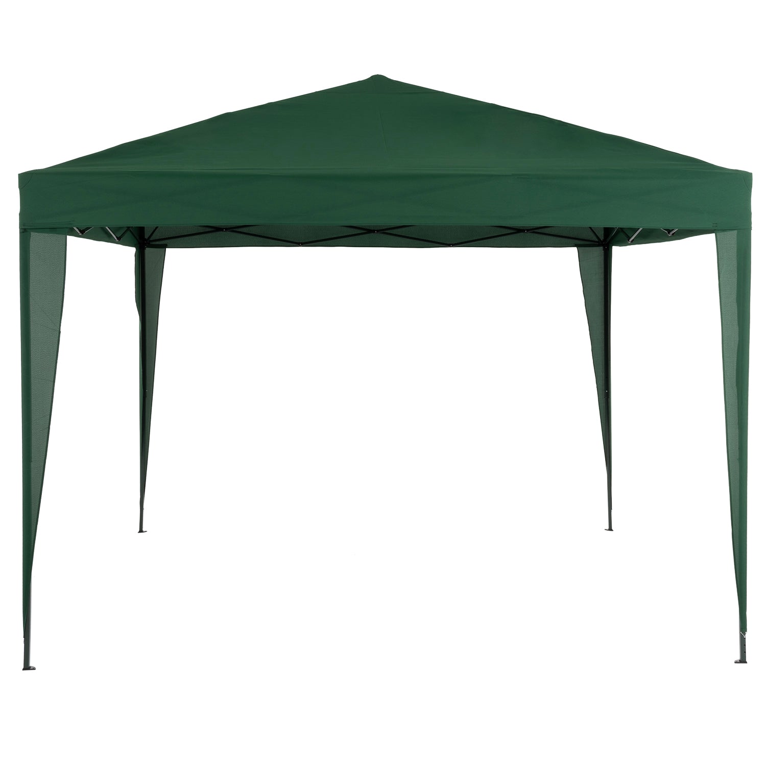 VESTIAMO CASA GIARDINO - Gazebo da giardino Richiudibile in acciaio Antracite con telo Verde 3x3 metri